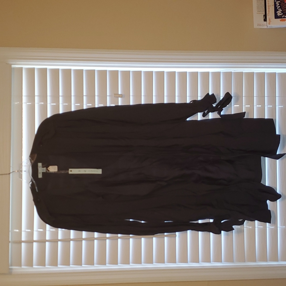 Cute charcoal jacket with ties